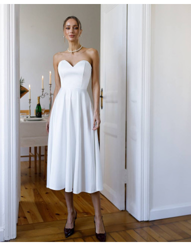 Rochie midi din satin