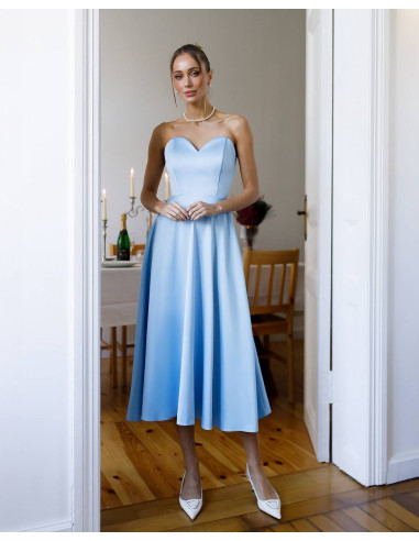 Rochie midi din satin