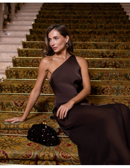 Rochie din satin dens