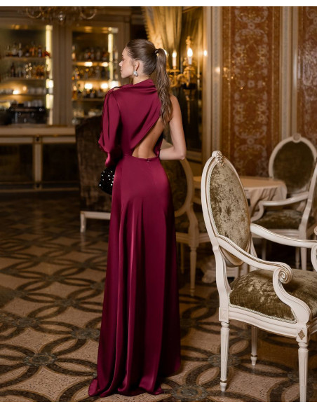 Rochie maxi din satin