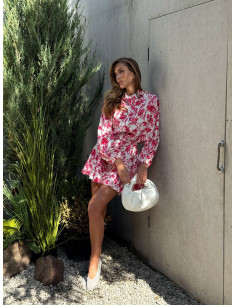 Rochie scurtă din bumbac creponat 2