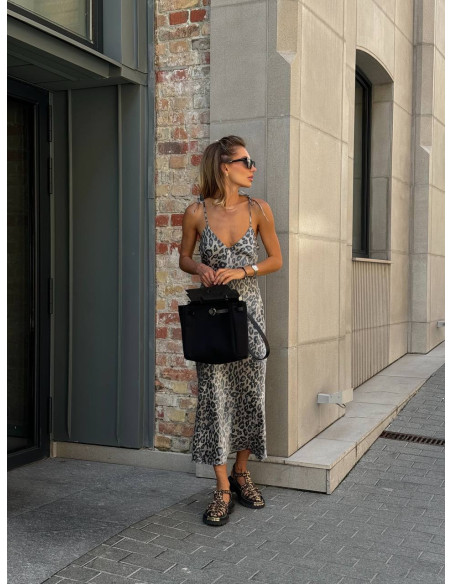 Rochie tip slip din satin fin