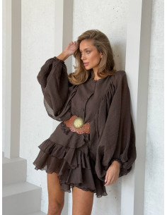 Rochie romantica din material ușor 2