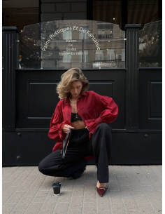 Camasa oversized din tencel 2