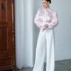 Pantaloni cu top plisat