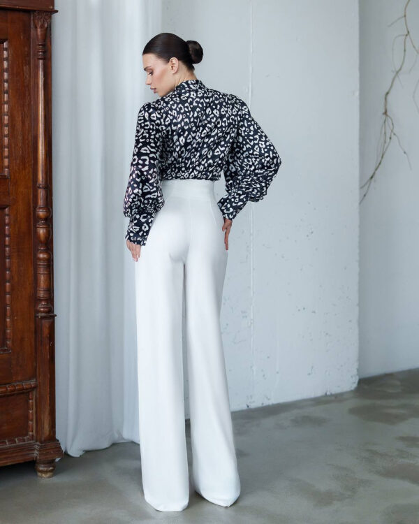Pantaloni cu top plisat