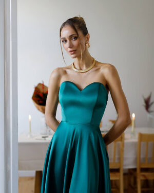 Rochie midi din satin