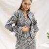 Costum din trei piese cu imprimeu leopard – Cod 456